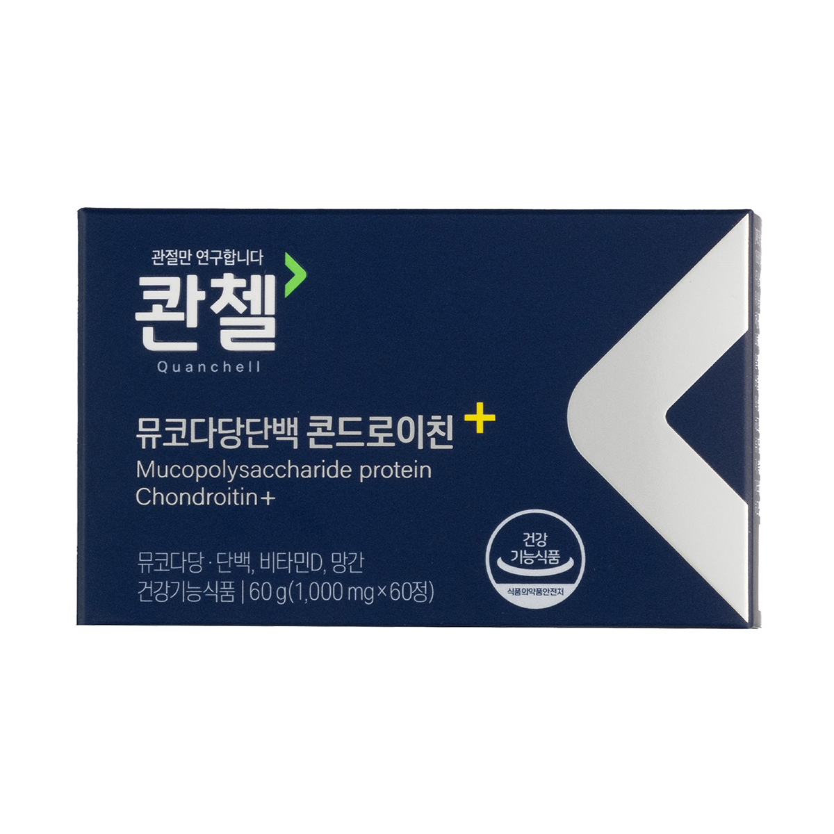 콴첼 <b>뮤코다당단백</b> 콘드로이친 플러스 1000mg x 60정, 5개