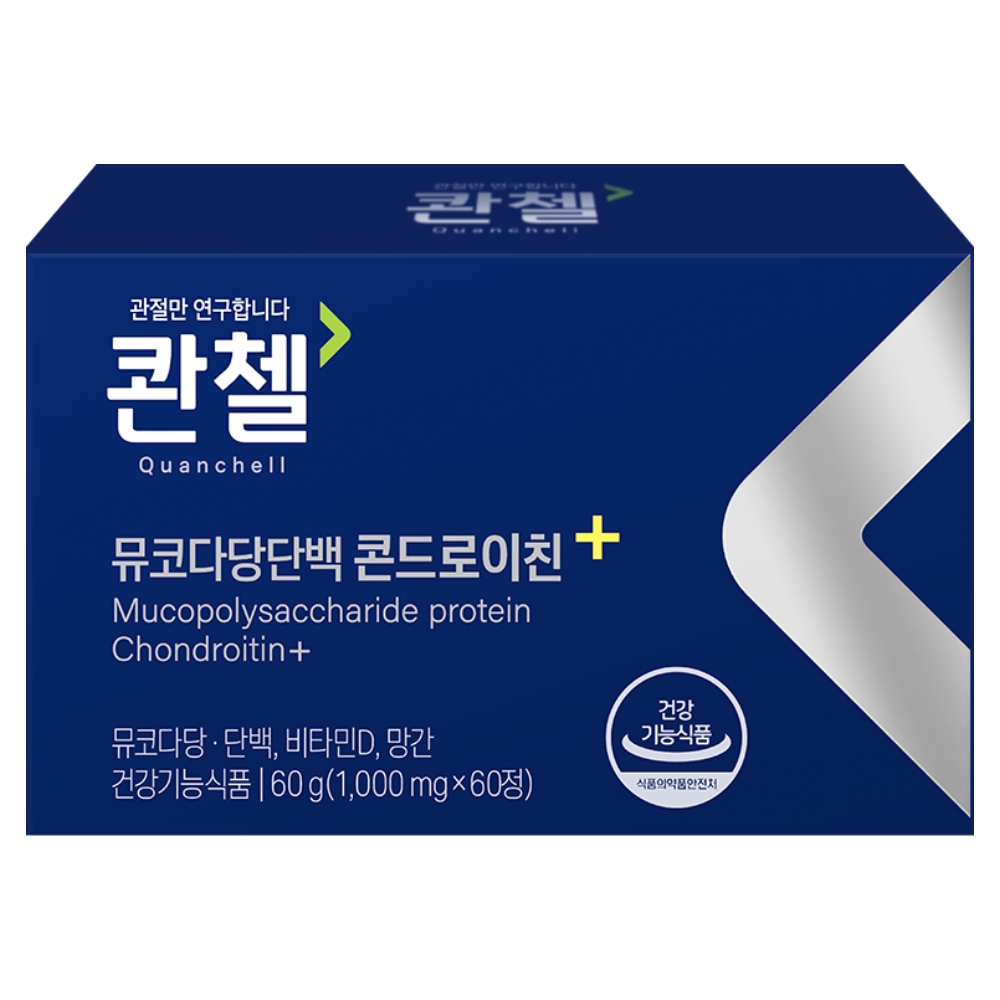 콴첼 뮤코다당단백 콘드로이친 플러스 1000mg x 60정, 6개