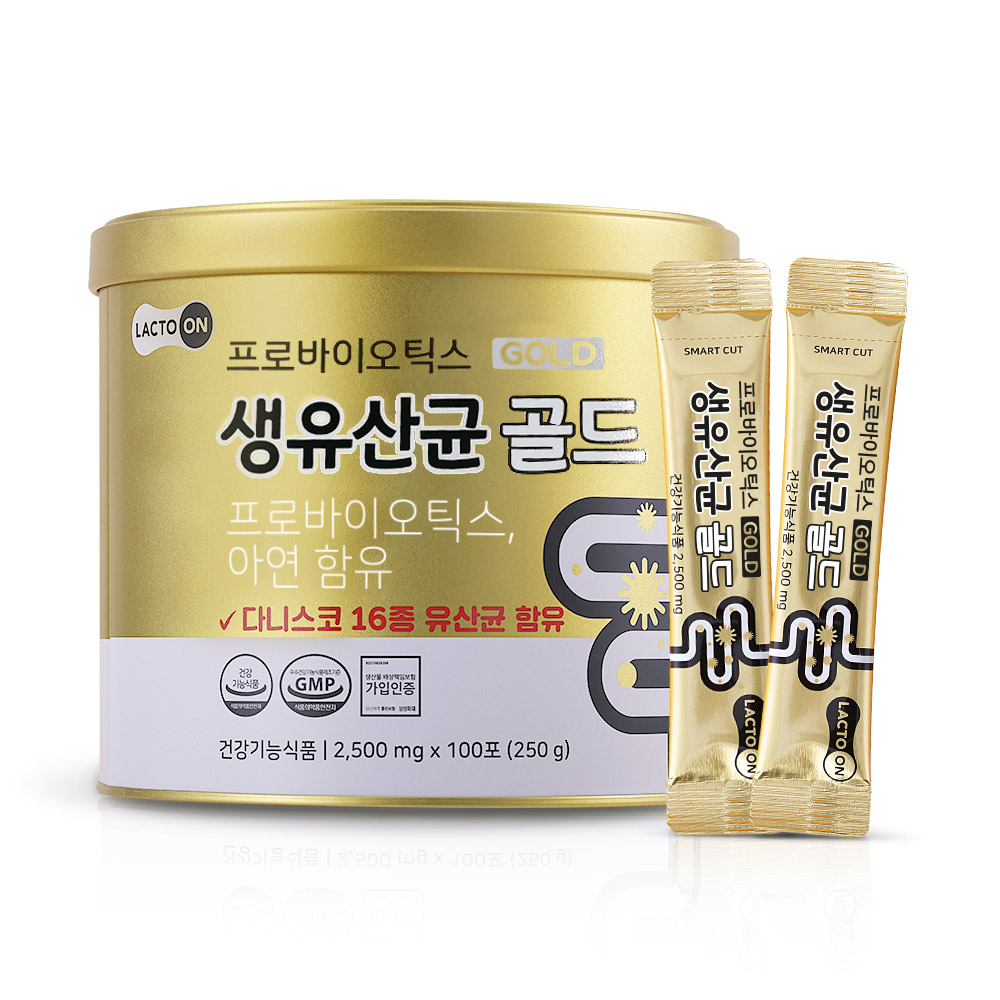 <b>락토</b>온 프로바이오틱스 <b>생유산균</b> 골드 2.5g x 100포, 1개