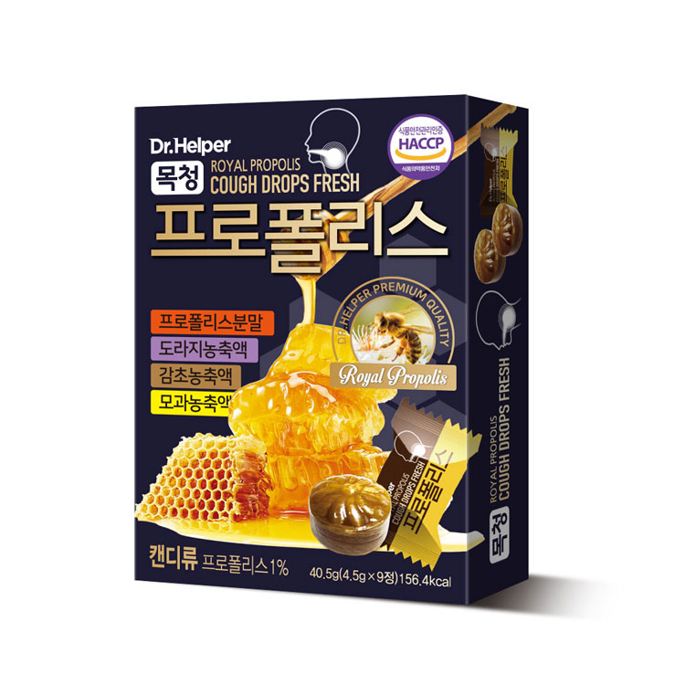 닥터헬퍼 목청 프로폴리스 4.5g x 9캡슐, 4개