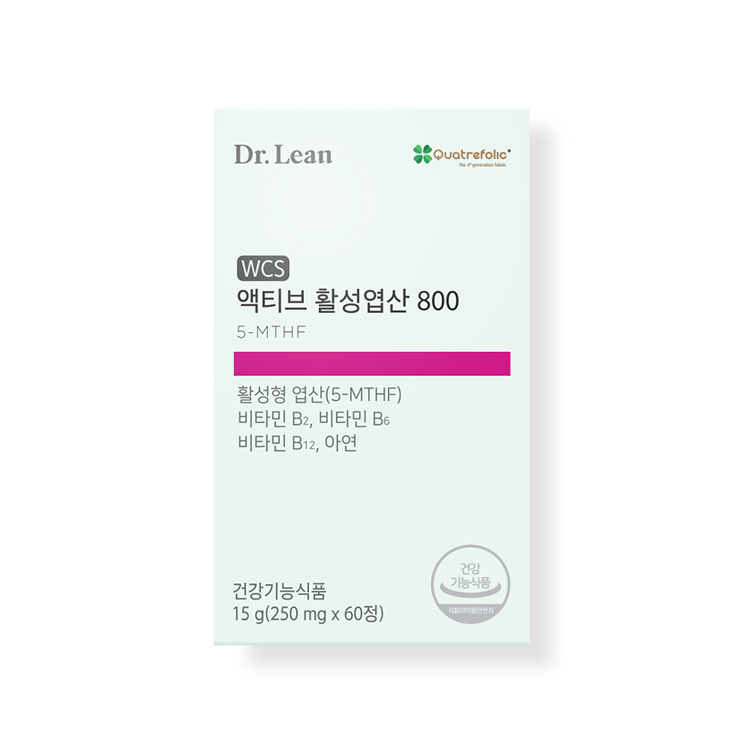 닥터린 액티브 활성엽산 800 250mg x 60정, 2개