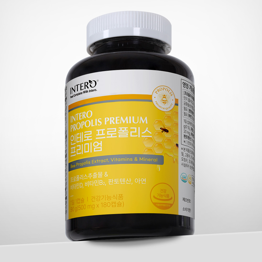 인테로 프로폴리스 프리미엄 500mg x 180캡슐, 1개