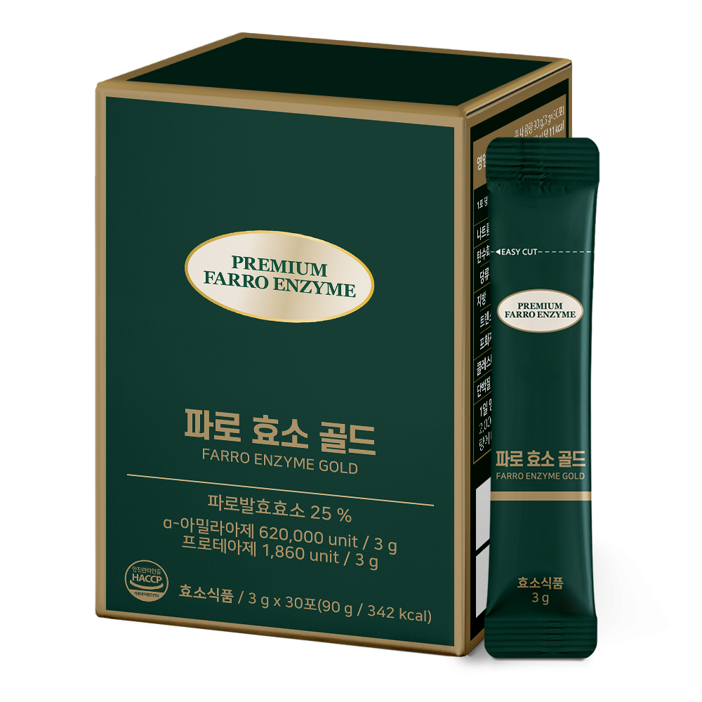 ALLBARUN 파로 <b>효소</b> 골드 3g x 30포, 6개