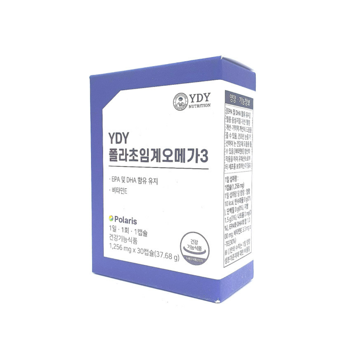 <b>YDY</b> 폴라 초임계 오메가3 폴라리스 1256mg x 30포, 1개