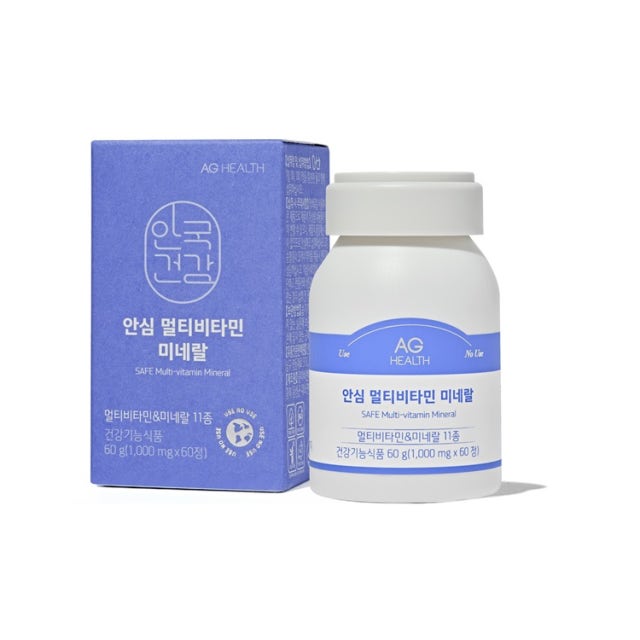 안국건강 안심 멀티비타민 미네랄 1000mg x 60정, 2개