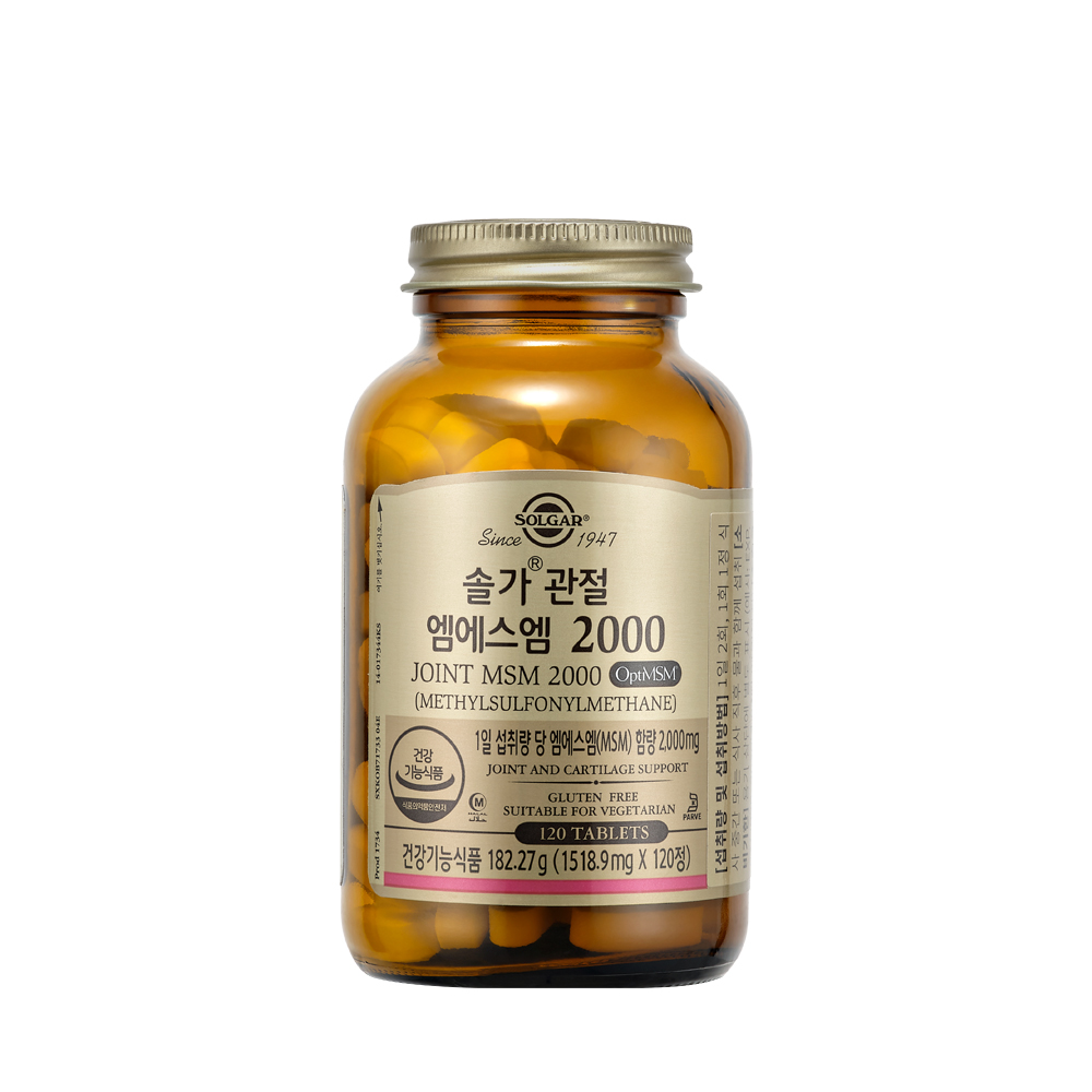 솔가 관절 <b>엠에스엠</b> 2000 1518.9mg x 120정, 1개