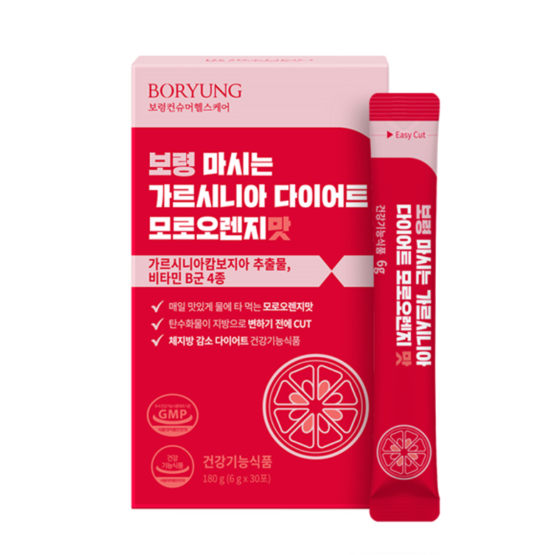 <b>보령</b> 마시는 가르시니아 다이어트 모로오렌지맛 6g x 30포, 1개