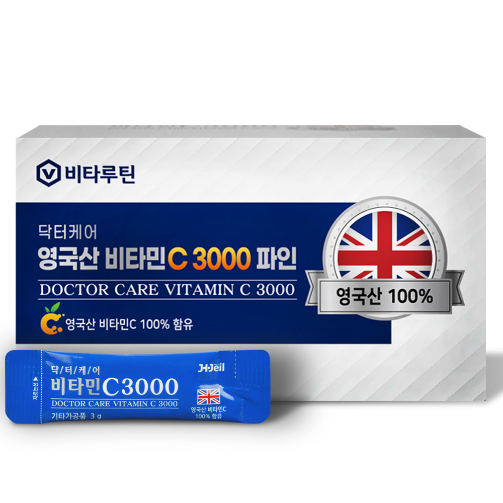 비타루틴 닥터케어 영국산 비타민C 3000 파인 3g x 100포, 1개