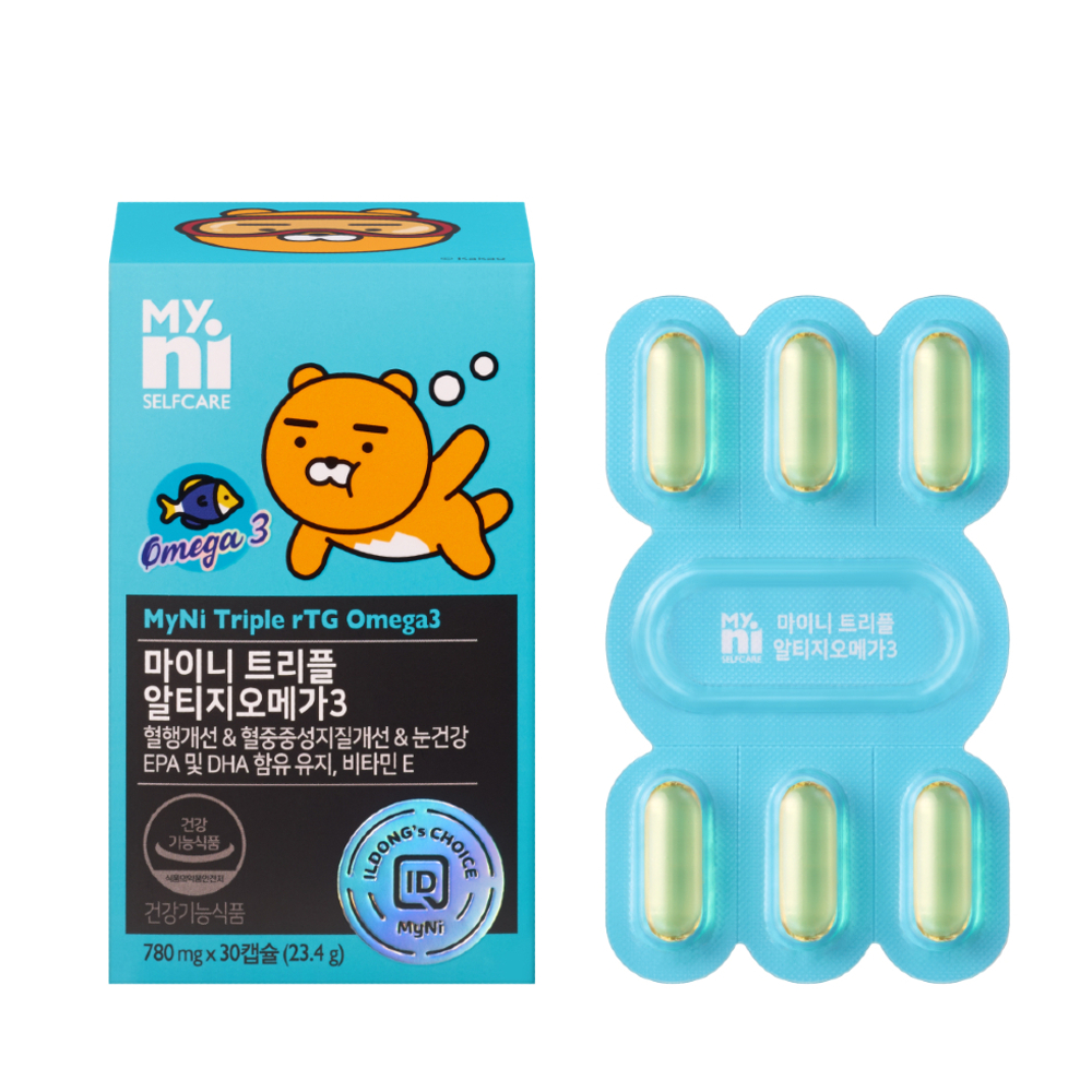 마이니 트리플 알티지 <b>오메가3</b> 780mg x 30캡슐, 1개
