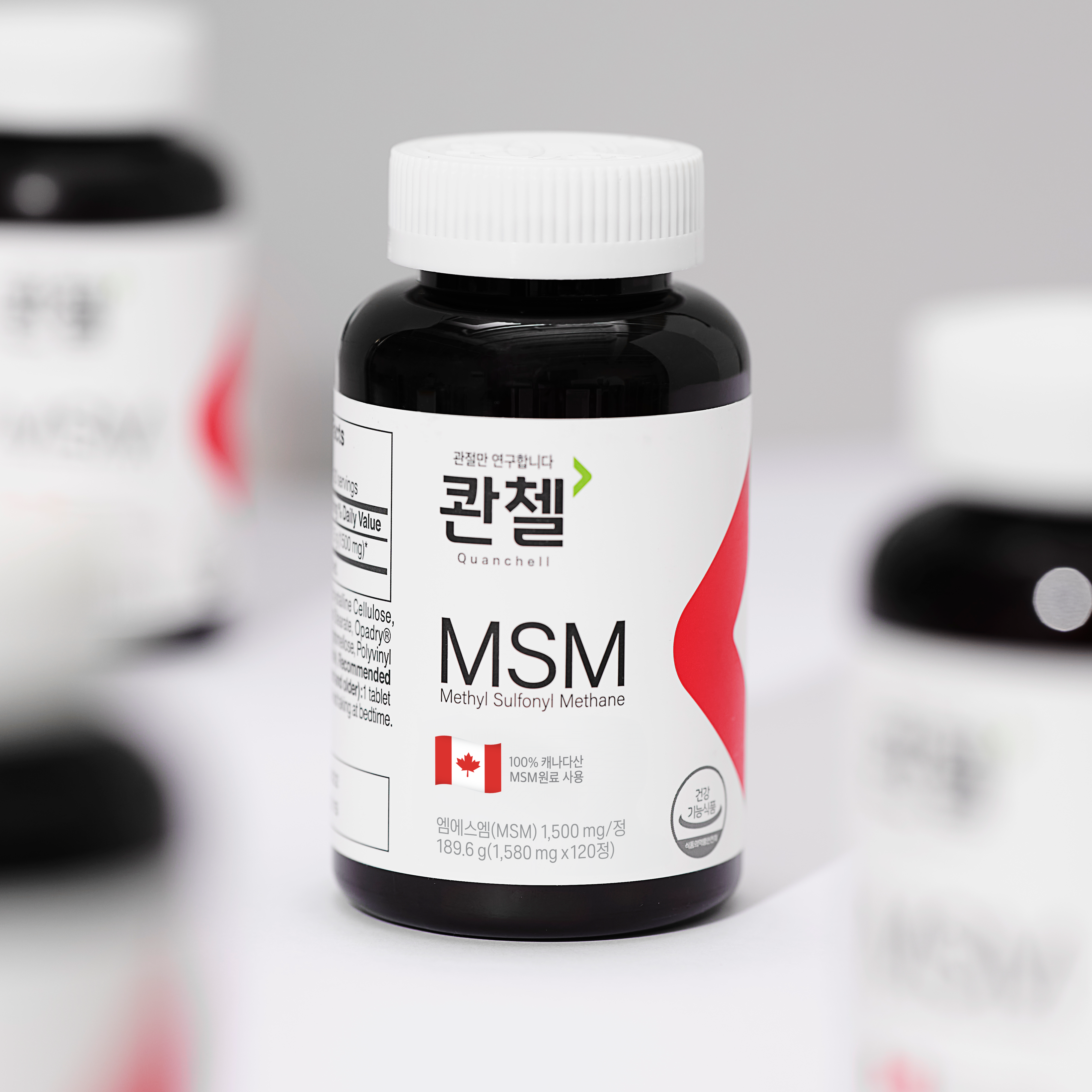 콴첼 엠에스엠 1580mg x 120정, 3개