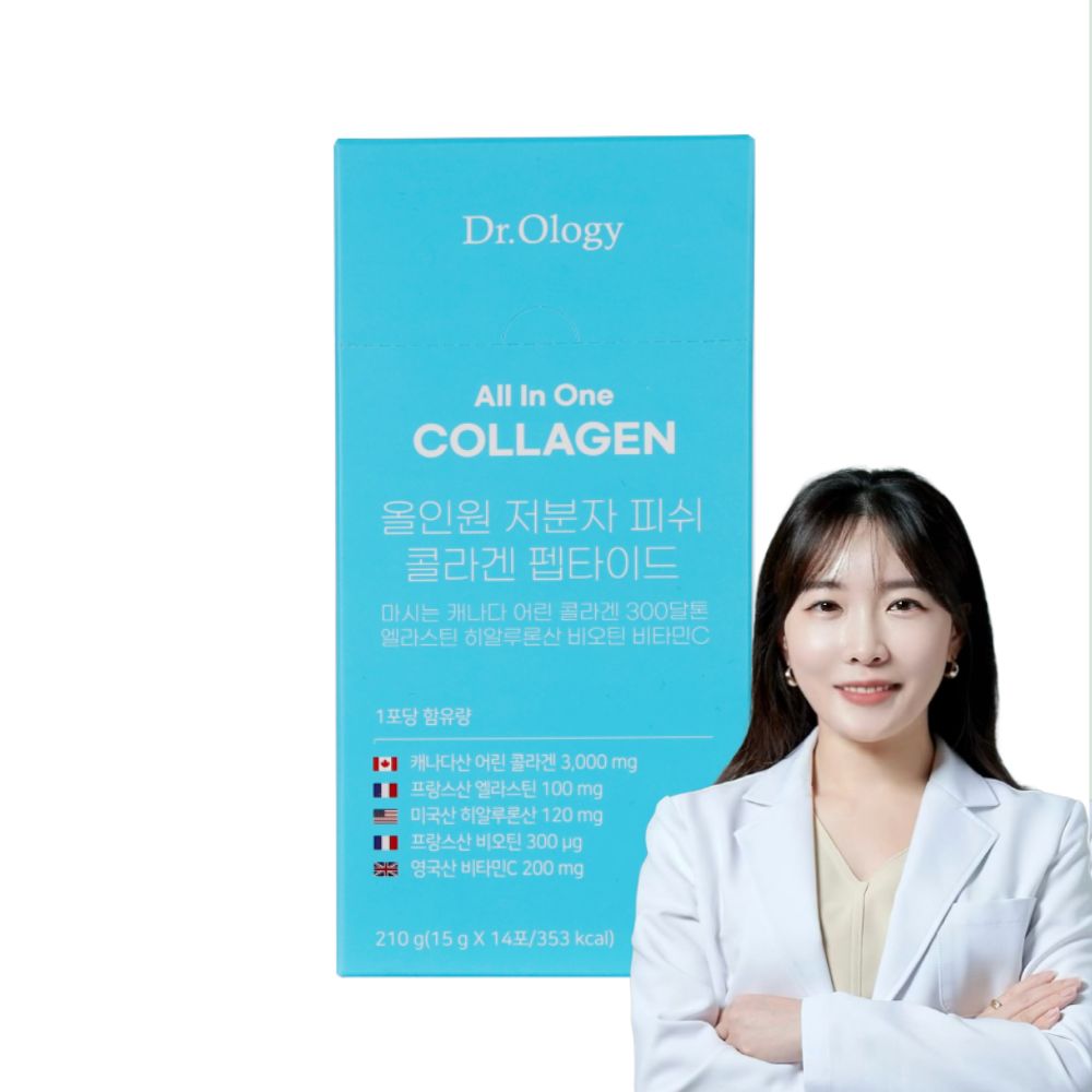 닥터올로지 올인원 저분자 <b>피쉬 콜라겐</b> 펩타이드 15g x 14포, 1개
