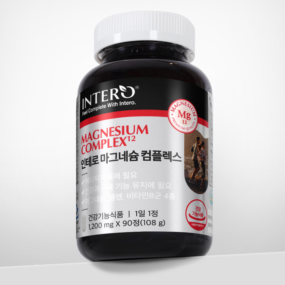 인테로 <b>마그네슘</b> 컴플렉스 1200mg x 90정, 1개