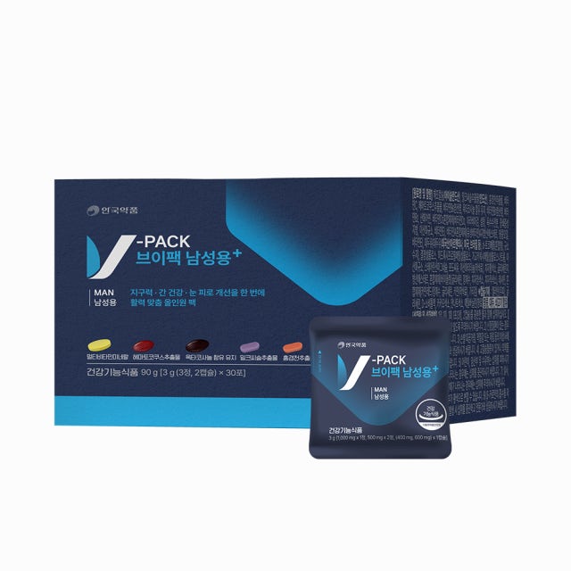 <b>안국약품</b> 브이팩 남성용 3g x 30포, 3개