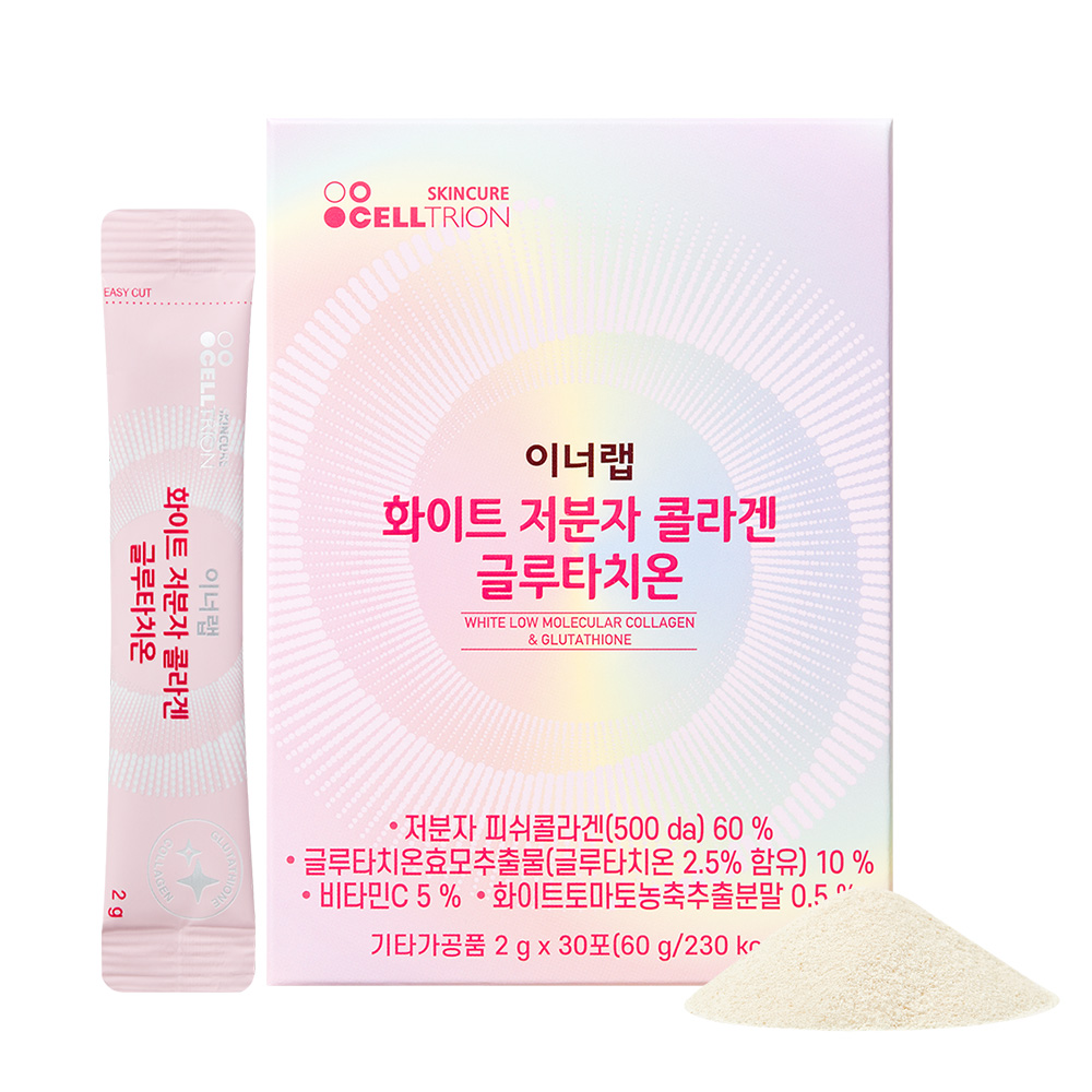 이너랩 화이트 저분자 콜라겐 글루타치온 2g x 30포, 3개