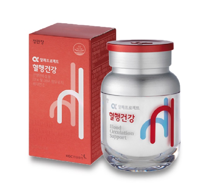 정관장 <b>알파프로젝트 혈행건강</b> 500mg x 60캡슐, 2개