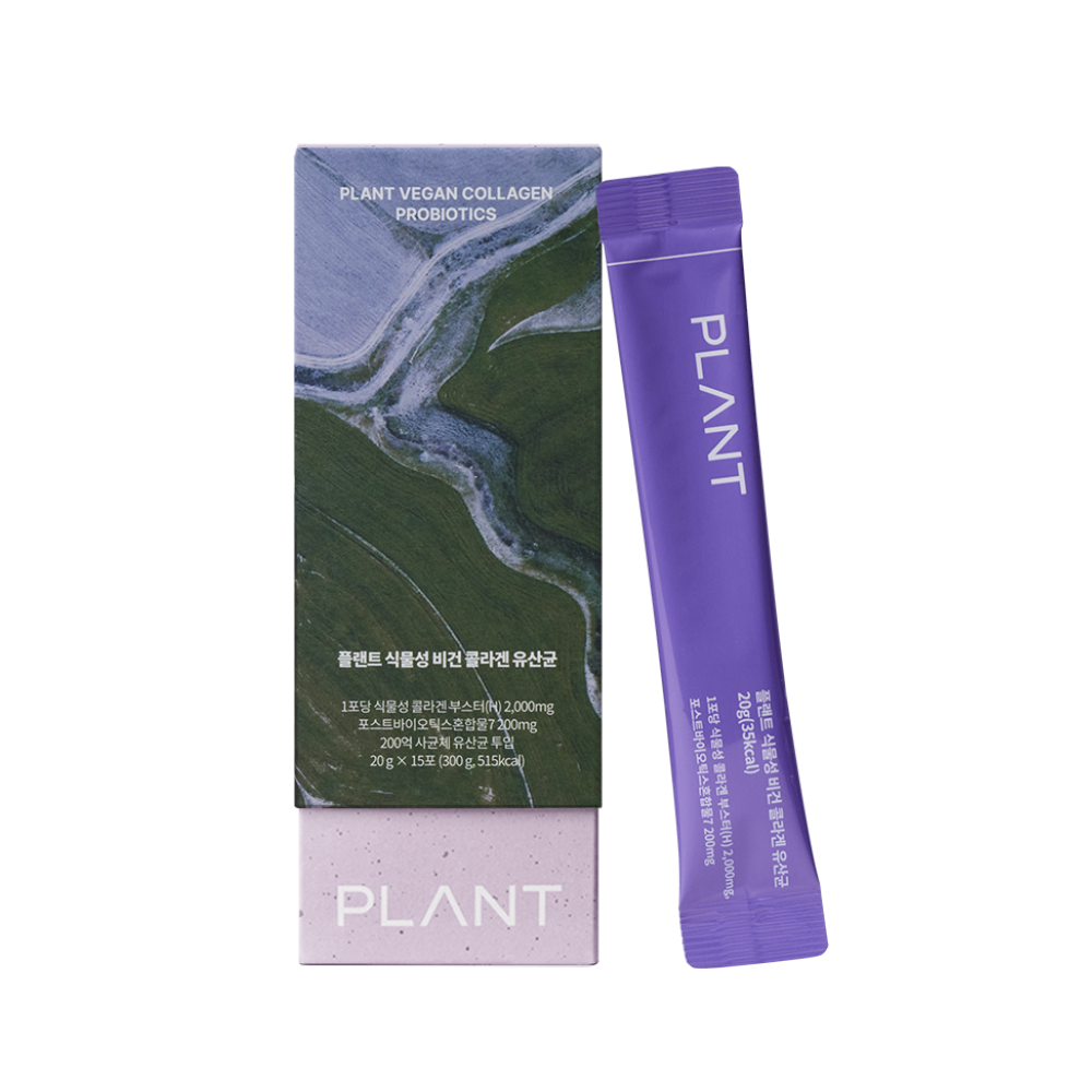 플랜트 식물성 콜라겐 유산균 20g x 15포, 4개