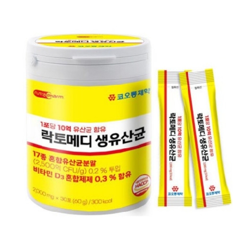 코오롱제약 <b>락토</b>메디 <b>생유산균</b> 2000mg x 30포, 3개