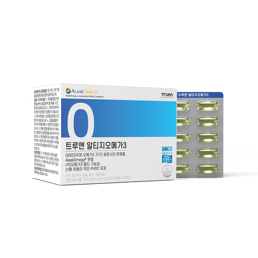 <b>트루엔</b> 알티지<b>오메가3</b> 1255mg x 100캡슐, 1개