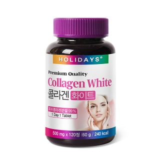 홀리데이즈 콜라겐 화이트 500mg x 120정, 4개