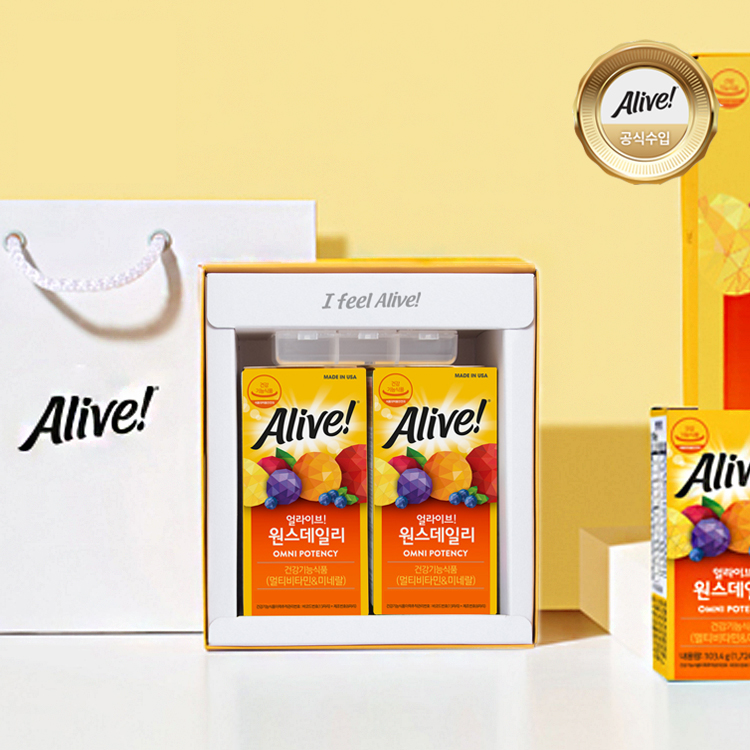 네츄럴라이프얼라이브 얼라이브 원스데일리 선물세트 1724mg x 60정, 2개