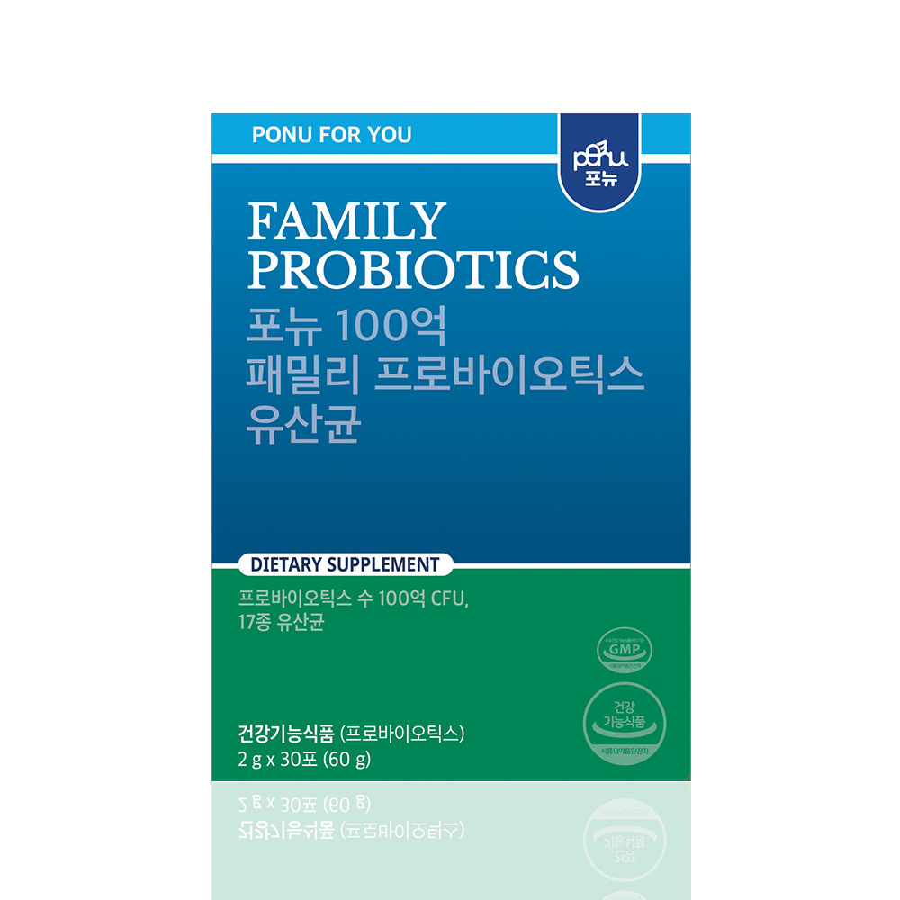 포뉴 100억 패밀리 <b>프로바이오틱스</b> <b>유산균</b> 2g x 30포, 4개