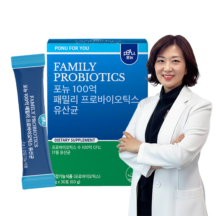 포뉴 100억 패밀리 프로바이오틱스 유산균 2g x 30포, 4개