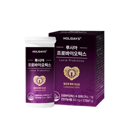 <b>홀리데이즈</b> 루시아 <b>프로바이오틱스</b> 300mg x 30캡슐, 1개