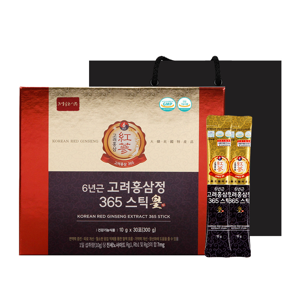 정원삼 6년근 고려홍삼정 365스틱 황 10g x 30개입, 2개