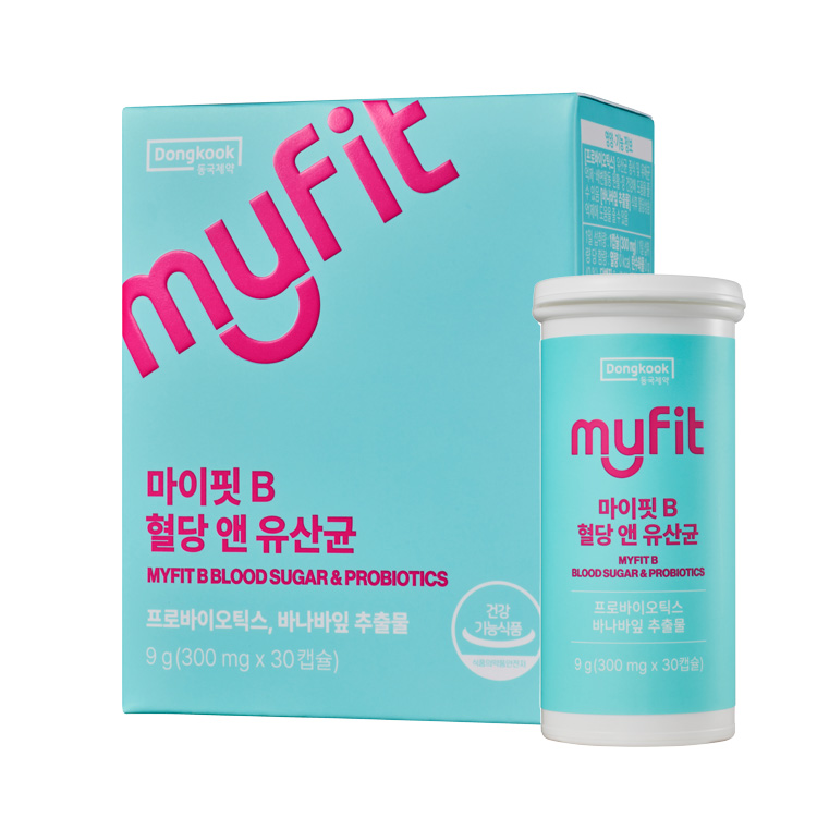 동국제약 마이핏B 혈당 앤 유산균 300mg x 30캡슐, 3개
