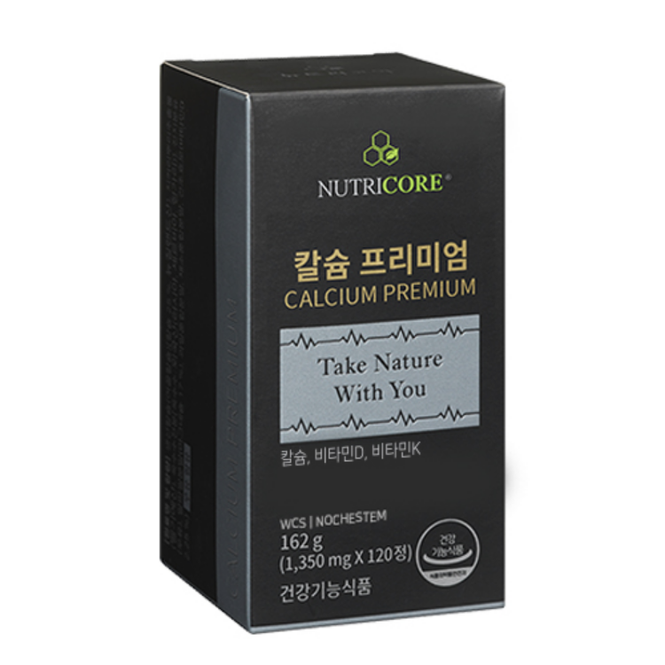 뉴트리코어 <b>칼슘</b> 프리미엄 1350mg x 120정, 1개