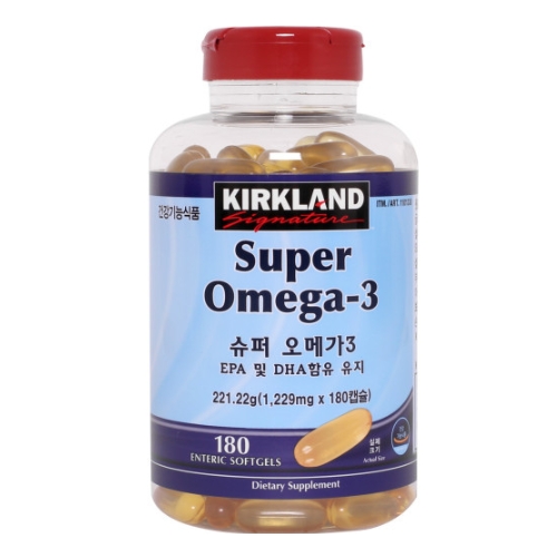 커클랜드 <b>슈퍼 오메가</b>3 1229mg x 180캡슐, 1개