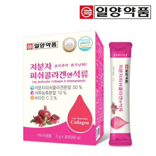 일양약품 저분자 피쉬콜라겐 앤 석류 2g x 30포, 6개