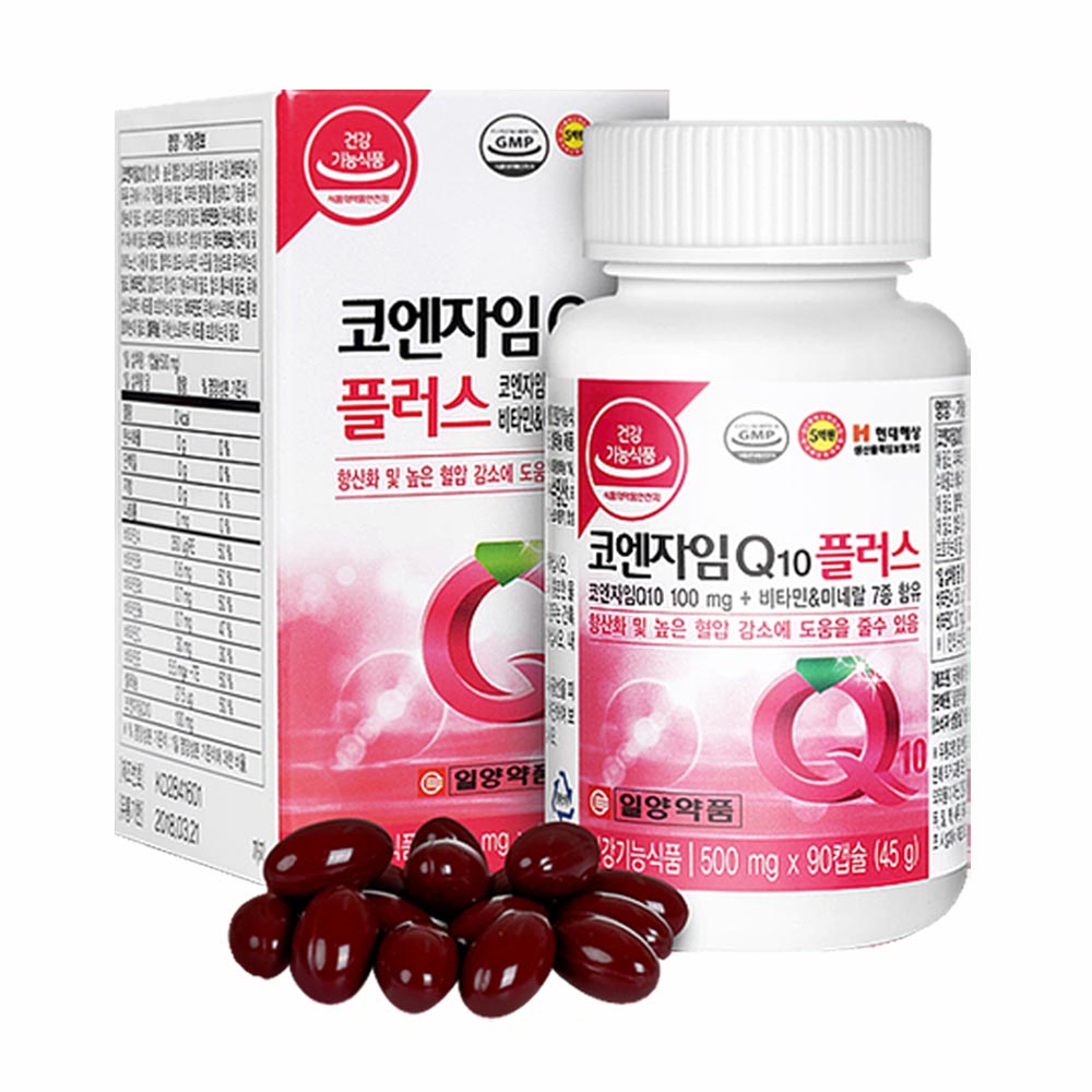일양약품 코엔자임 Q10 플러스 500mg x 90캡슐, 1개
