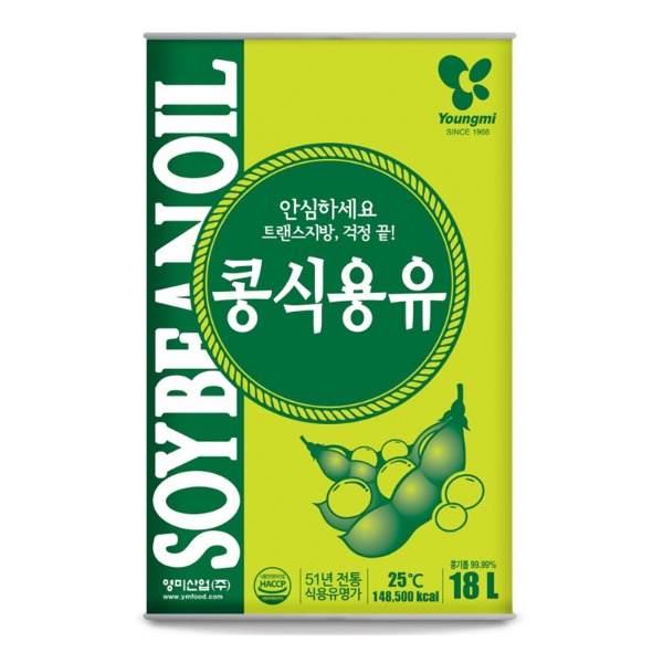 Youngmi Industry Soybean Cooking Oil 18L, 1ea