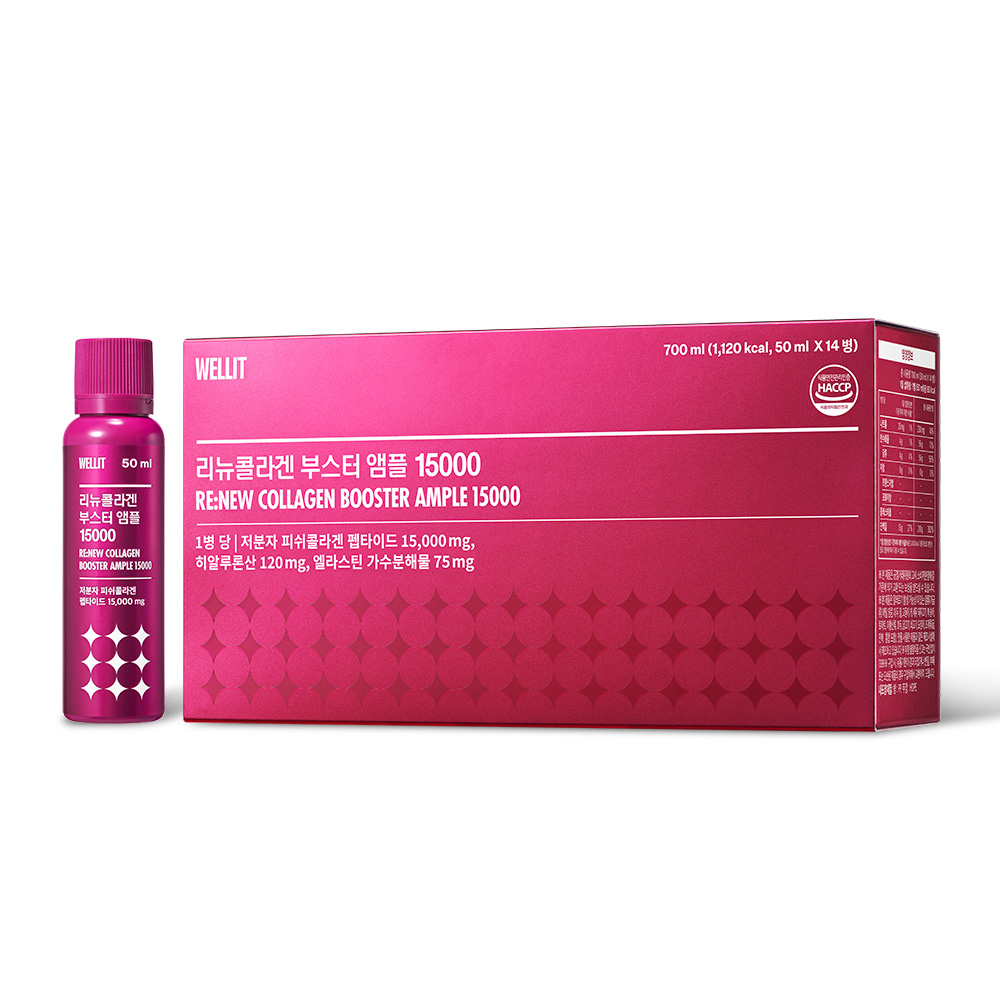 웰릿 리뉴<b>콜라겐 부스터</b> 앰플 50ml x 14개입, 1개