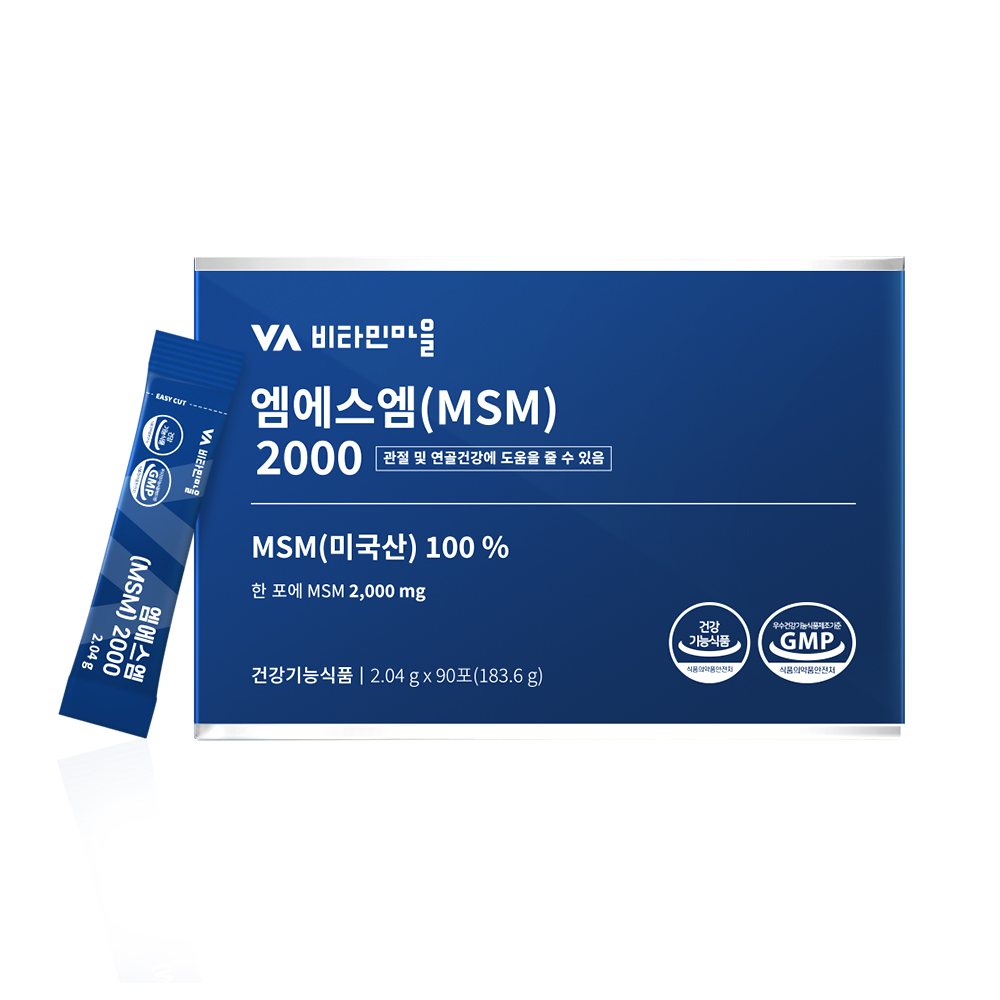 비타민마을 엠에스엠 MSM 2000 2.04g x 90포, 1개