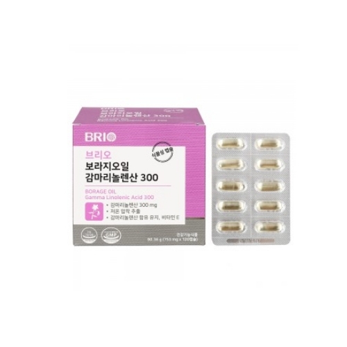 브리오 보라지오일 <b>감마리놀렌산</b> 300 753mg x 120캡슐, 3개