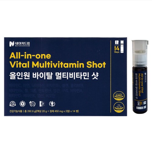 <b>네이처드림</b> 올인원 바이탈 멀티<b>비타민</b> 샷 20.9g x 14개입, 1개