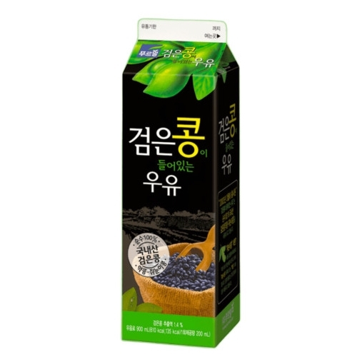 푸르밀 검은콩이 들어있는 우유