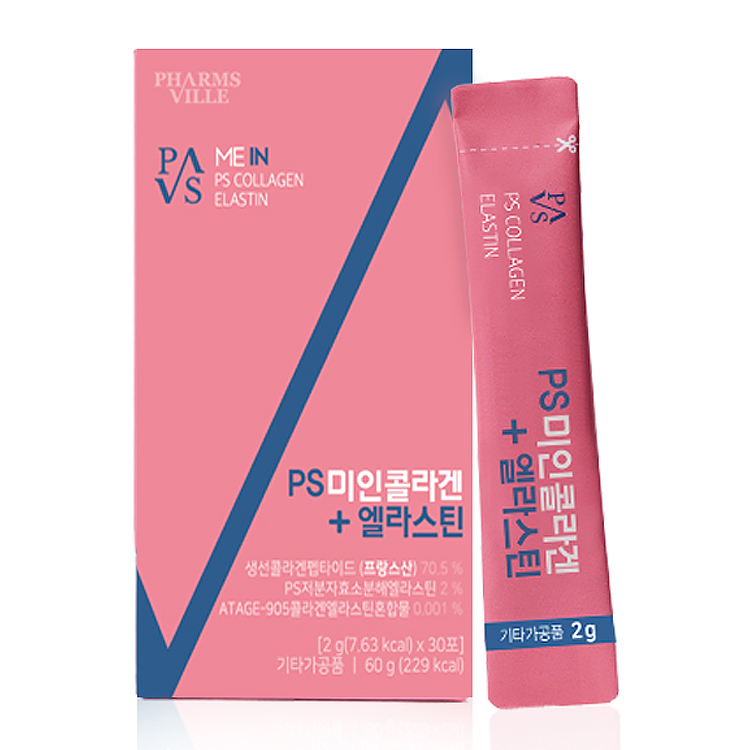 <b>애플트리김약사네 PS 미인 콜라겐 플러스 엘라스틴</b> 2g x 30포, 2개