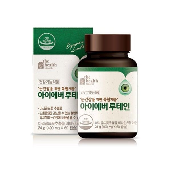 더<b>헬스</b> 아이<b>에버</b> 루테인 400mg x 60캡슐, 1개