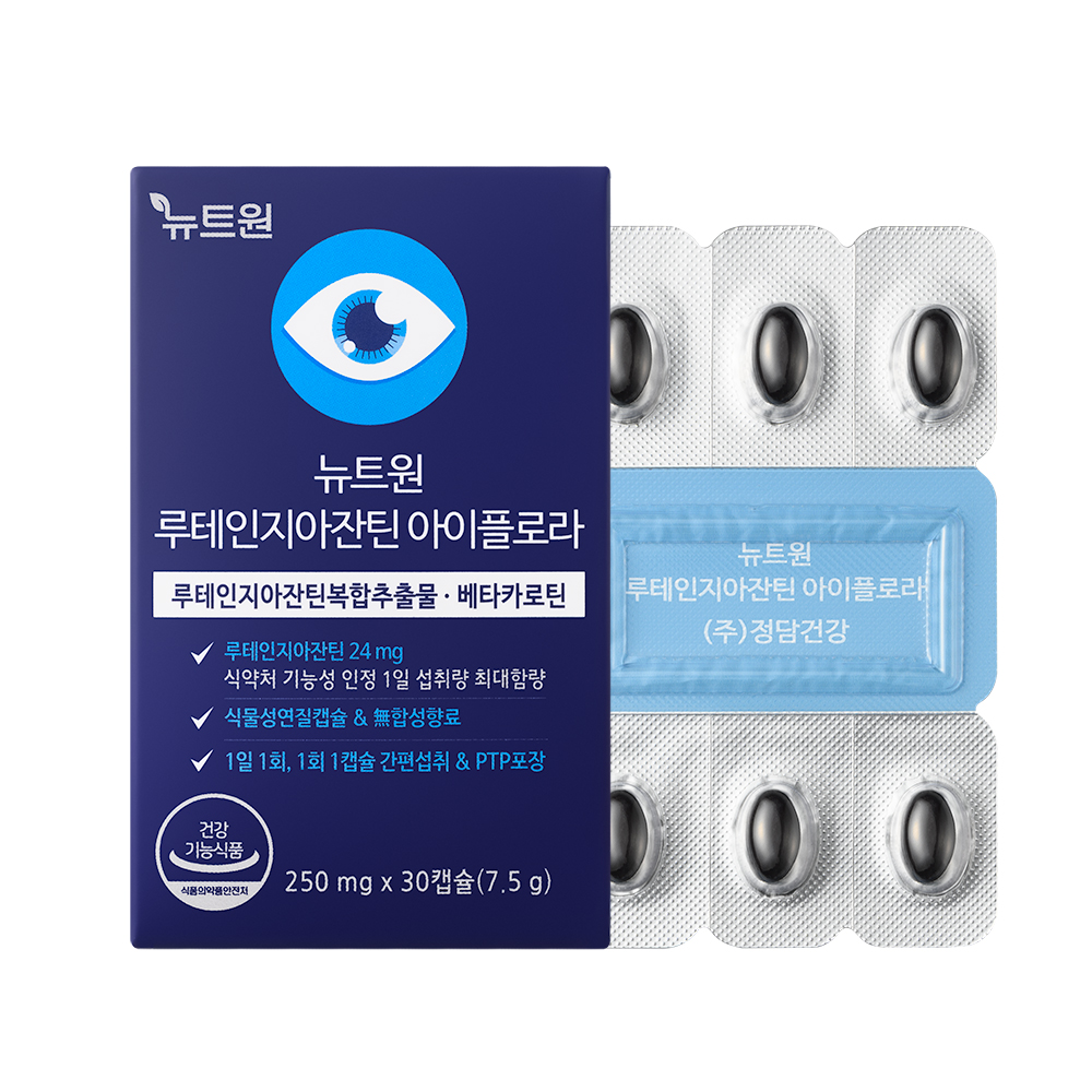 뉴트원 루테인지아잔틴 아이플로라 250mg x 30캡슐, 4개