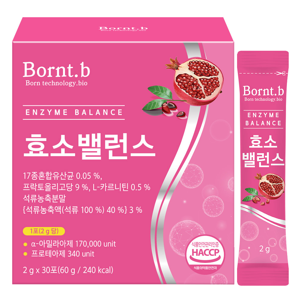 <b>본트비</b> 효소 밸런스 2g x 30포, 1개