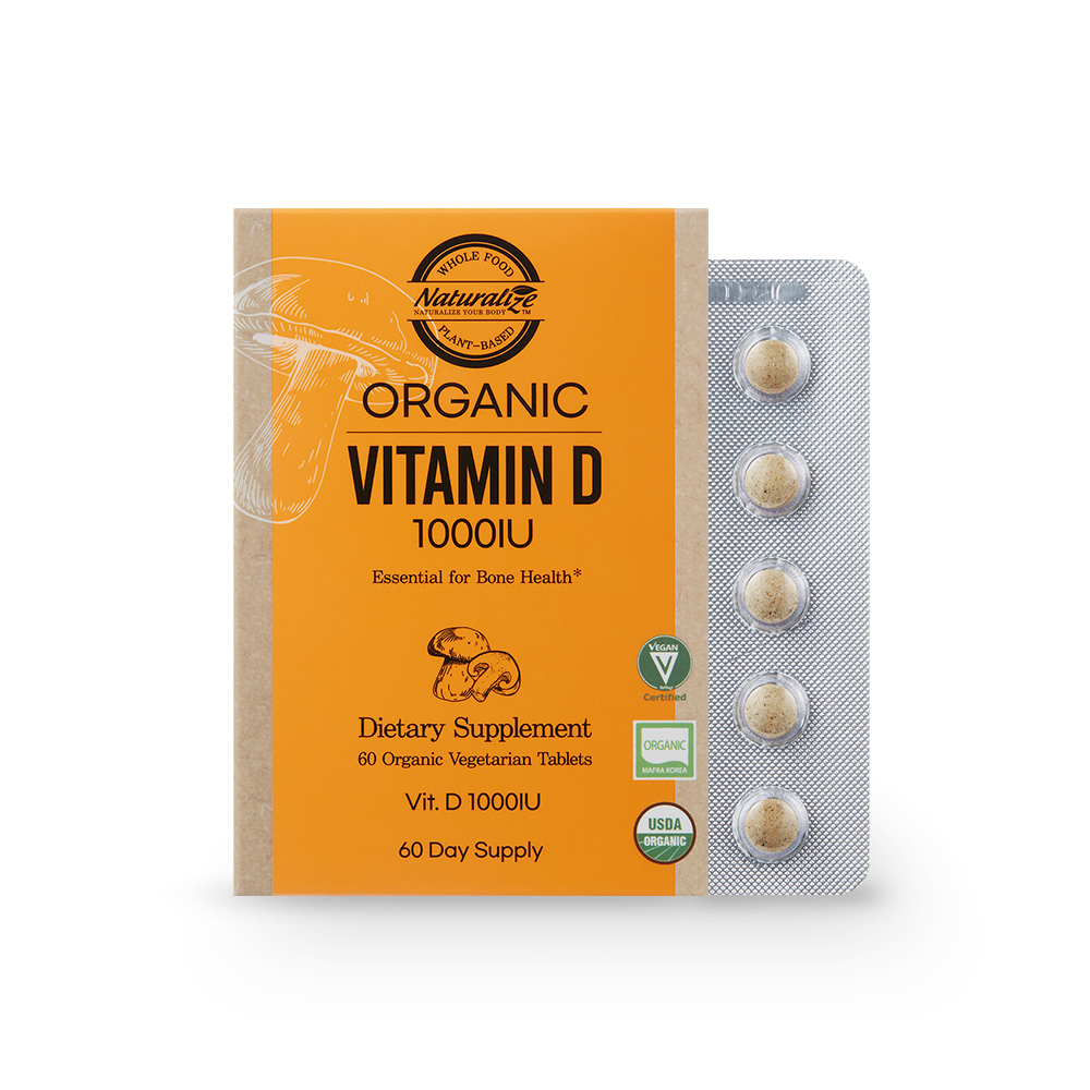 네추럴라이즈 유기농 비타민D 1000IU 300mg x 60정, 1개