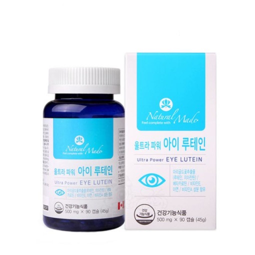 <b>네츄럴메이드</b> 울트라 파워 아이 루테인 500mg x 90캡슐, 1개