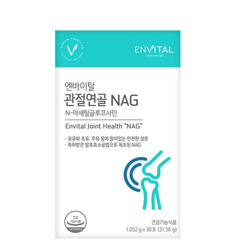 엔바이탈 관절연골 <b>NAG</b> 1.025g x 30포, 1개