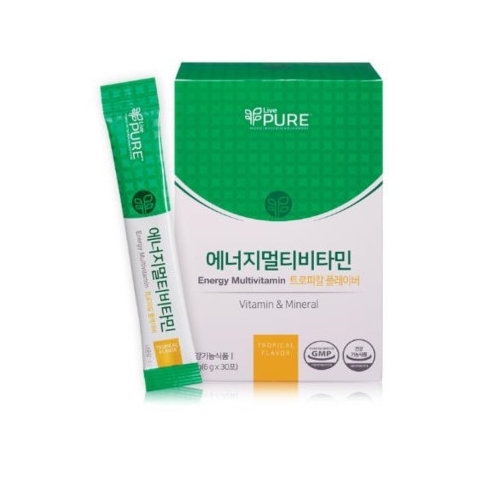 리브퓨어 에너지멀티비타민 열대과일맛 6g x 30포, 1개