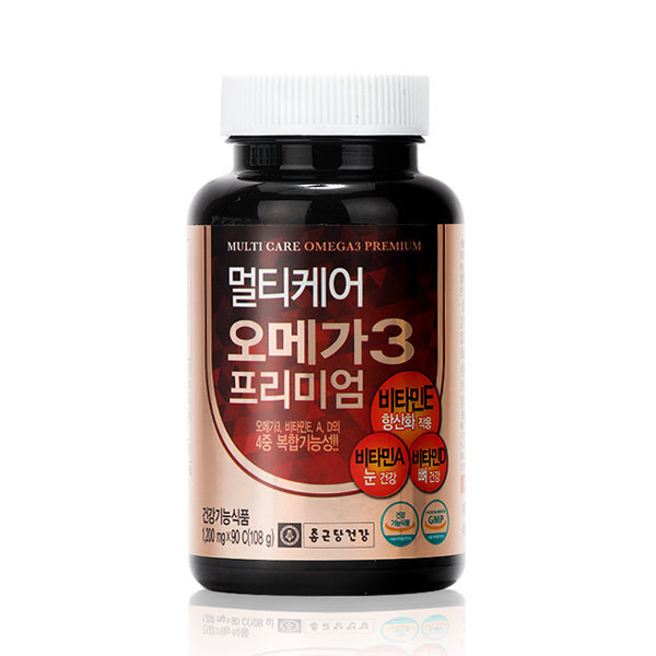 종근당건강 멀티케어 오메가3 프리미엄 1120mg x 90캡슐, 2개