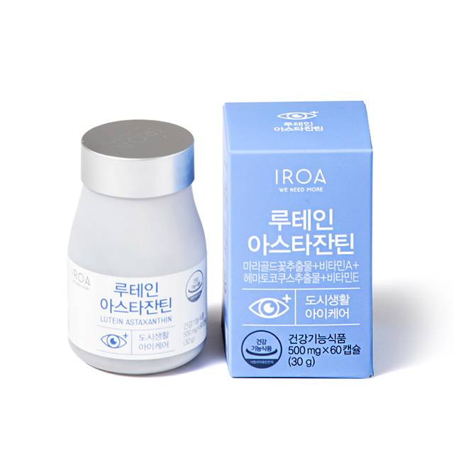 이로아 루테인 아스타잔틴 500mg x 60캡슐, 1개