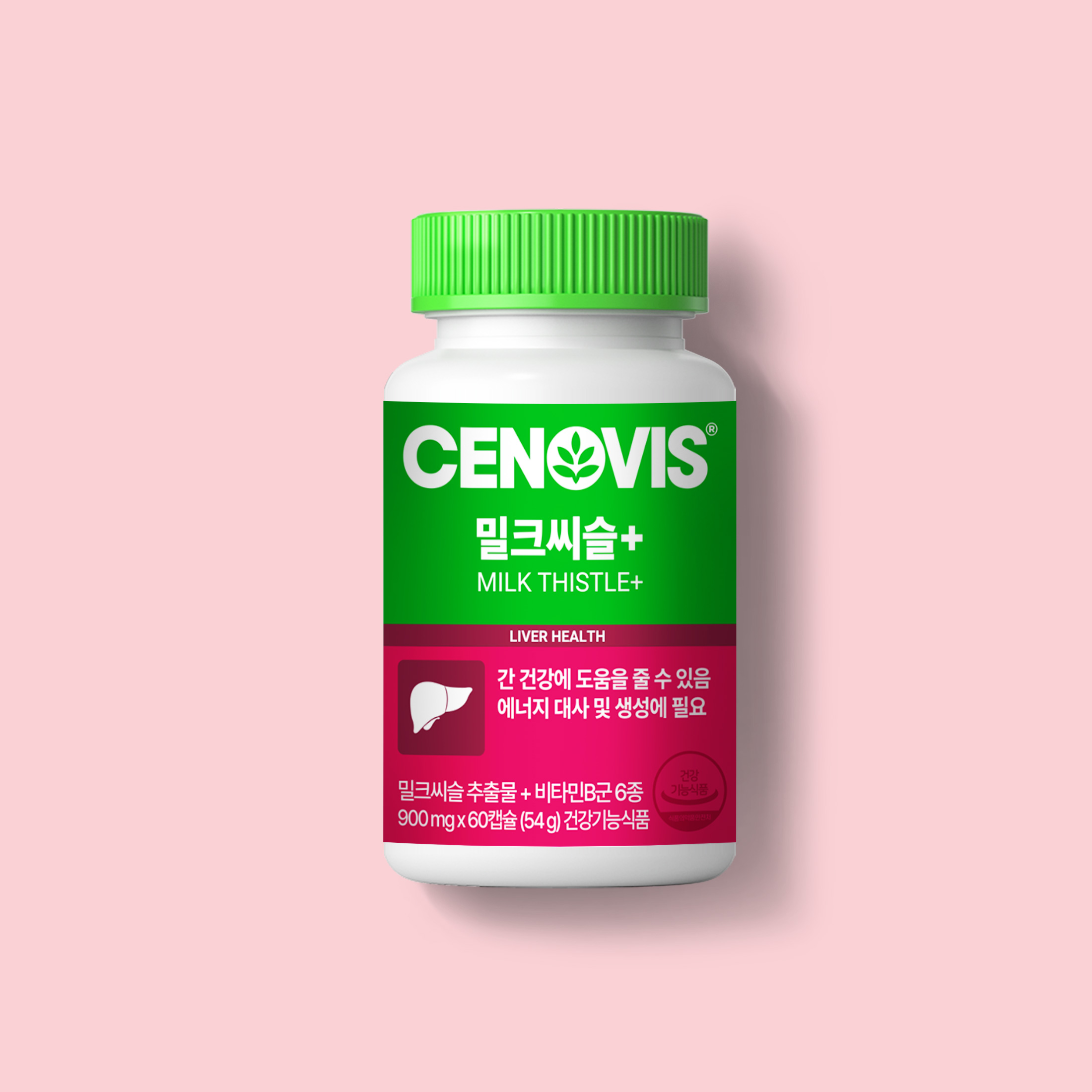 세노비스 <b>밀크씨슬+</b> 900mg x 60캡슐, 1개